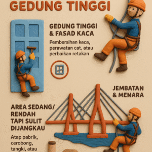 Rope Access bukan hanya untuk Gedung Tinggi