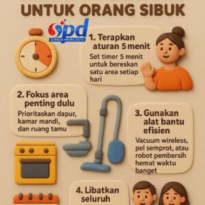 Tipe Cerdas Rumah Bersih untuk orang sibuk