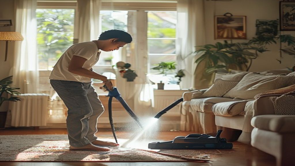 AI Image: Beda deep cleaning dan regular cleaning illustration Beda Deep Cleaning dan Regular Cleaning untuk Rumah Bersih