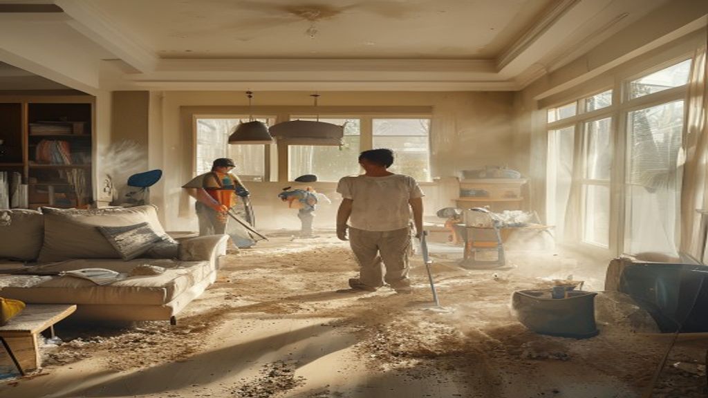 AI Image: Jasa bersih rumah pasca renovasi Solo illustration Bersih Rumah Pasca Renovasi Solo dengan Cepat dan Efisien