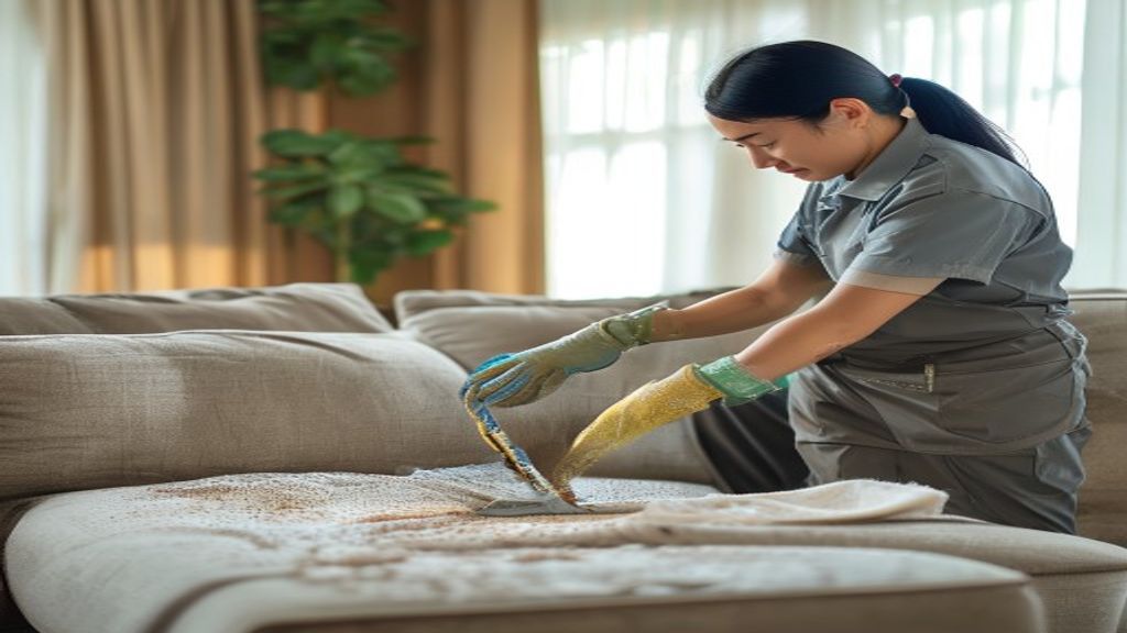 AI Image: Jasa cuci sofa kain terdekat bergaransi illustration Cara Tepat Pilih Jasa Cuci Sofa Kain Terdekat Bergaransi