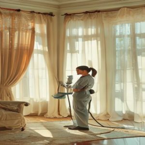 AI Image: Jasa cuci gorden dan vitrase illustration Mengungkap Rahasia Jasa Cuci Gorden dan Vitrase Profesional untuk Rumah Bersih