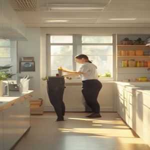 AI Image: Cara menjaga kebersihan pantry kantor illustration Cara Menjaga Kebersihan Pantry Kantor agar Bebas Bakteri