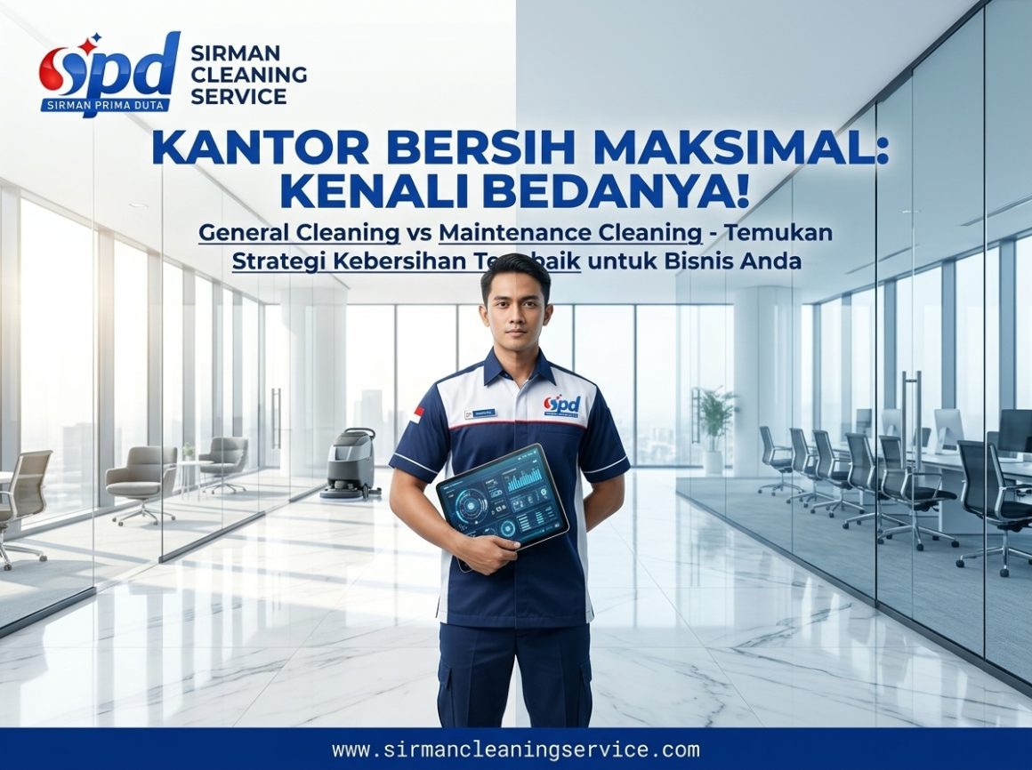 Optimalkan Kebersihan Kantor dengan Memahami Perbedaan General Cleaning dan Maintenance Cleaning