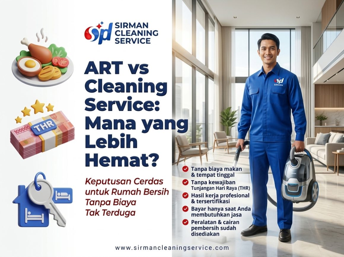 Perbandingan harga cleaning service vs asisten rumah tangga