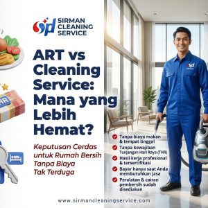 Perbandingan harga cleaning service vs asisten rumah tangga