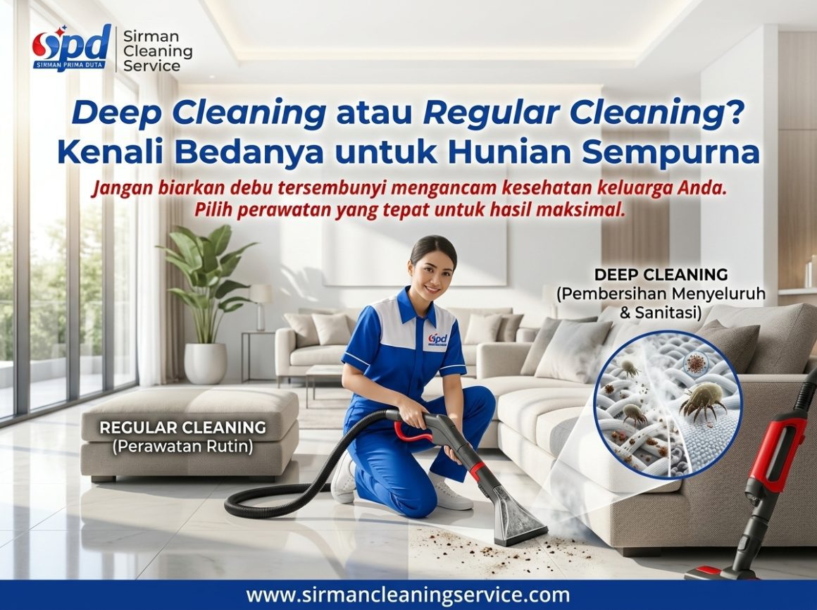 Perbedaan Deep Cleaning vs Regular Cleaning untuk Rumah Bersih Sehat Perbedaan Deep Cleaning vs Regular Cleaning untuk Rumah Bersih Sehat