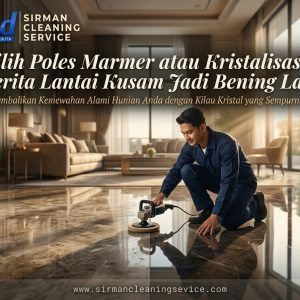 Pilih Poles Marmer atau Kristalisasi Cerita Lantai Kusam Jadi Bening Lagi Pilih Poles Marmer atau Kristalisasi? Cerita Lantai Kusam Jadi Bening Lagi
